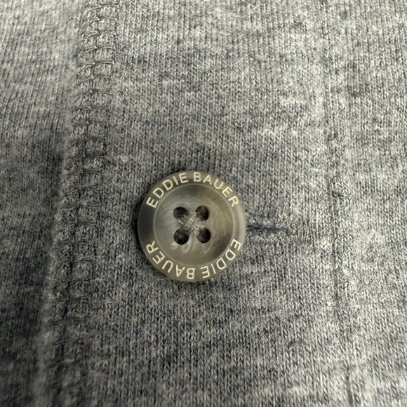 Men's EDDIE BAUER Outdoor‎ Thick Heather Gray Henley- Size Large - Picture 6 of 10